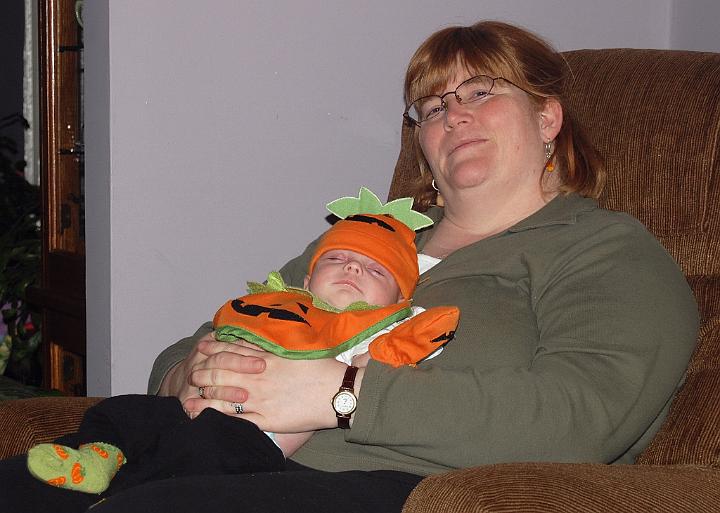Jillian Dixon 055.JPG - Me in my Halloween Pumpkin outfit.